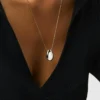 Ana Luisa zilveren mini-kiezelsteen ketting