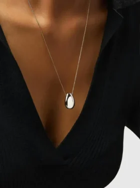 Ana Luisa zilveren mini-kiezelsteen ketting