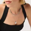 Ana Luisa zilveren mini-kiezelsteen ketting