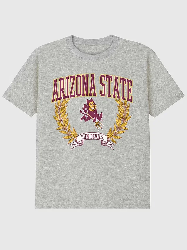 Arizona State University Laurels donker T-shirt met opdruk