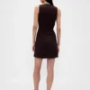 Asymmetrische minijurk van linnenmix