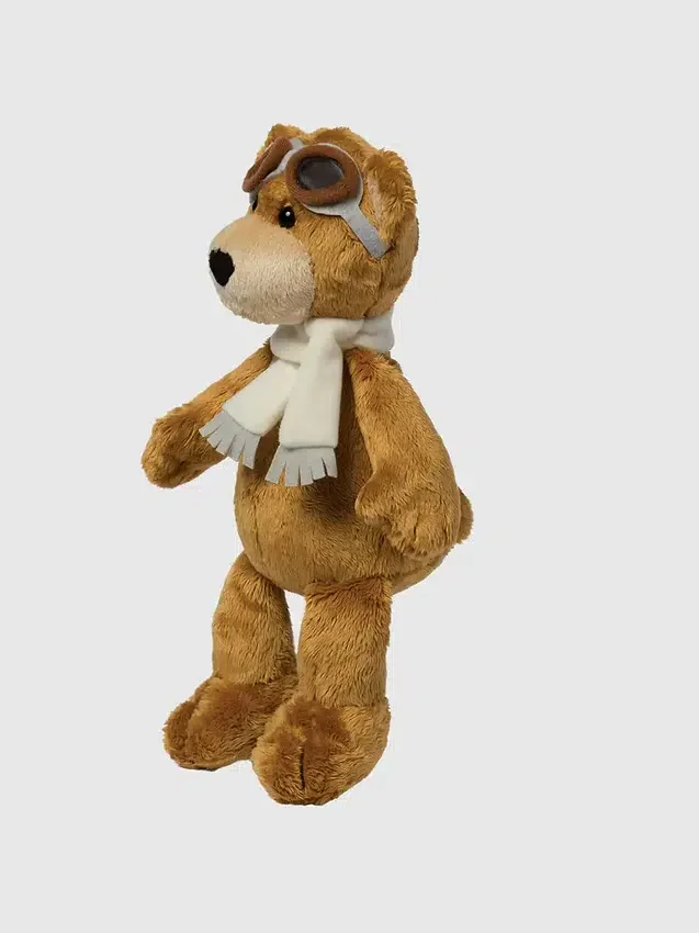 Aviator-knuffelbeer van 8 inch