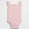 Baby-body met pointelle-rib
