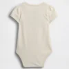 Baby Body van biologisch katoen met bloemenlogo