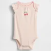 Baby-body van biologisch katoen met print