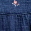 Baby-body van katoenen gaasdenim