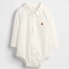 Baby-body van Oxford-stof