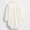 Baby-body van Oxford-stof
