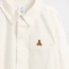 Baby-body van Oxford-stof