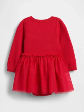Baby-bodypakje met tule-trui en jurk