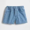 Baby Brannan Bear denim-korte broek met zakken en trekband