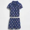 Baby Brannan Bear piqué-polo set