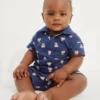 Baby Brannan Bear piqué-polo set