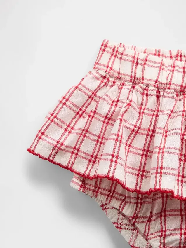 Baby Brannan Bear tanktop & geruite skort-set