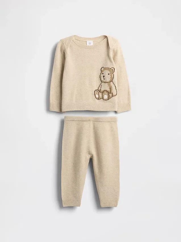 Baby CashSoft Brannan Bear-truienset