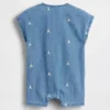 Baby-denim boxpakje met geborduurde Brannan Bear
