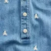 Baby-denim boxpakje met geborduurde Brannan Bear