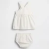 Baby-denim Strawberry Skirtall-set