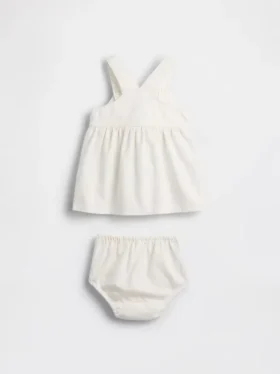 Baby-denim Strawberry Skirtall-set