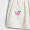 Baby-denim Strawberry Skirtall-set