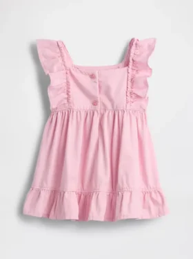 Baby-denimjurk met hartjes