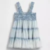 Baby-denimjurk met laagjes