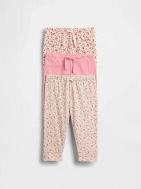 Baby First Favorites biologisch katoenbroeken met elastische taille (3-pack)