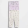 Baby First Favorites biologisch katoenbroeken met elastische taille (3-pack)