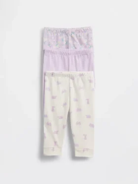 Baby First Favorites biologisch katoenbroeken met elastische taille (3-pack)
