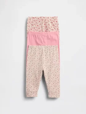 Baby First Favorites biologisch katoenbroeken met elastische taille (3-pack)