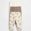Baby First Favorites biologisch katoenbroeken met elastische taille (3-pack)