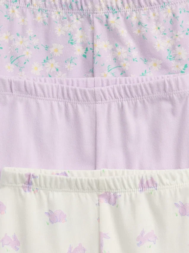 Baby First Favorites biologisch katoenbroeken met elastische taille (3-pack)