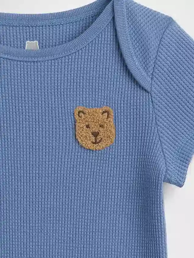 Baby First Favorites-body met wafelstructuur