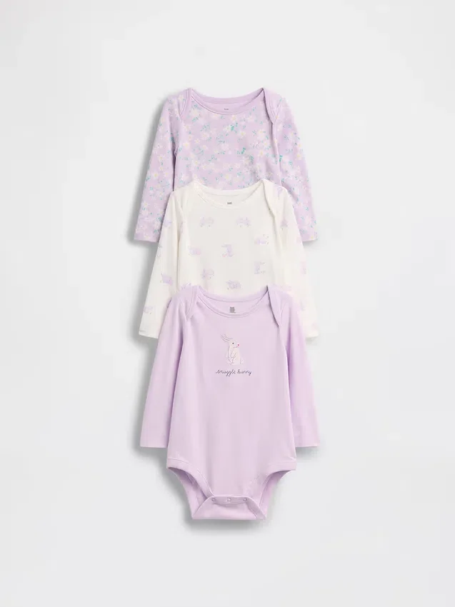 Baby First Favorites Body's van biologisch katoen (3-pack)