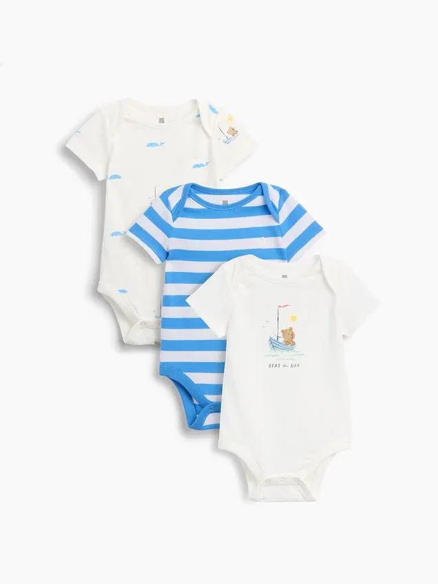 Baby First Favorites Body's van biologisch katoen (3-pack)