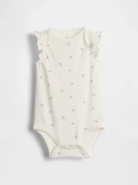 Baby First Favorites Body's van biologisch katoen met fladdermouwtjes