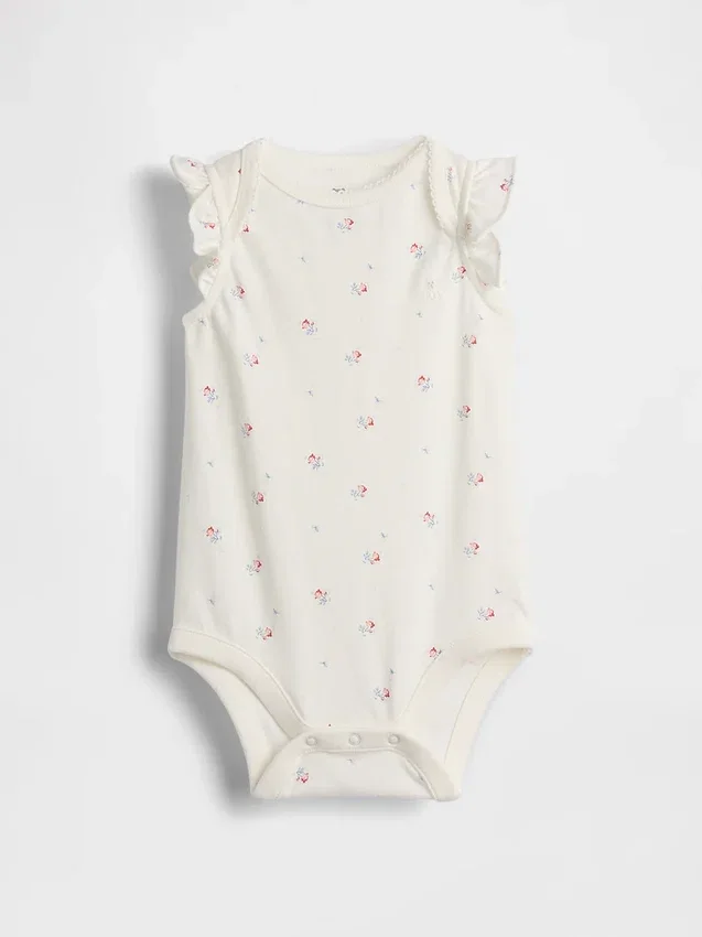 Baby First Favorites Body's van biologisch katoen met fladdermouwtjes