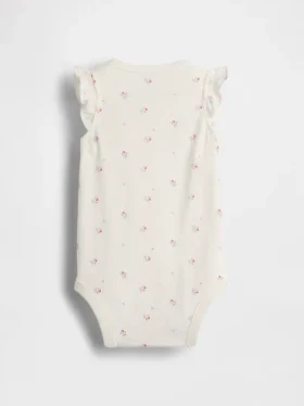 Baby First Favorites Body’s van biologisch katoen met fladdermouwtjes