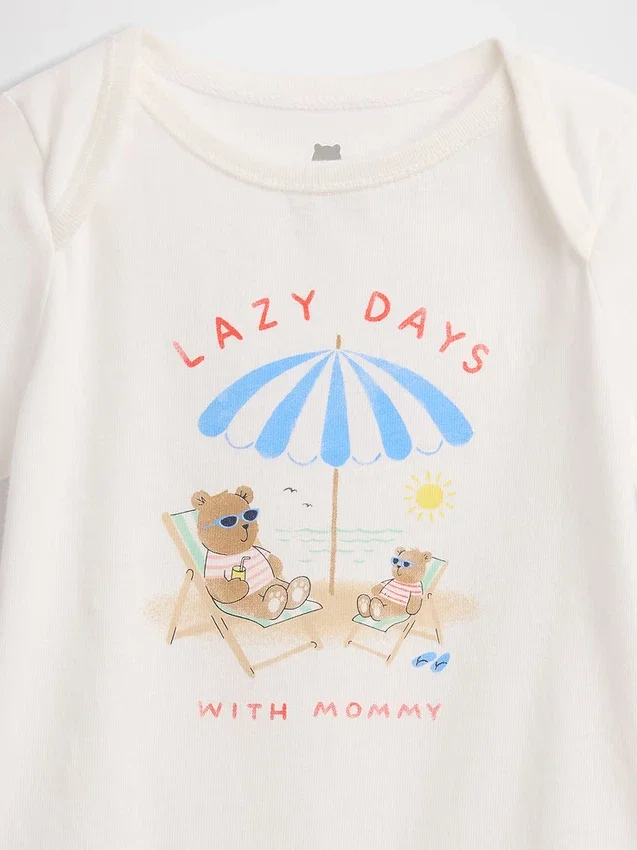 Baby First Favorites Body's van biologisch katoen met print