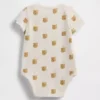 Baby First Favorites body van biologisch katoen met Brannan Bear-print