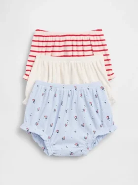 Baby First Favorites Tinyrib bloomers met ruches (3-pack)