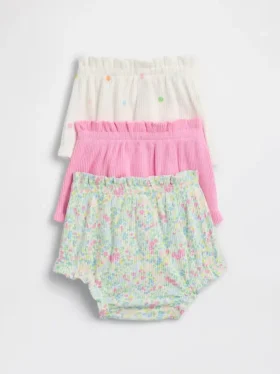Baby First Favorites Tinyrib bloomers met ruches (3-pack)