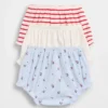 Baby First Favorites Tinyrib bloomers met ruches (3-pack)
