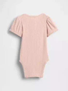 Baby First Favorites Tinyrib-rompertje met pofmouwtjes