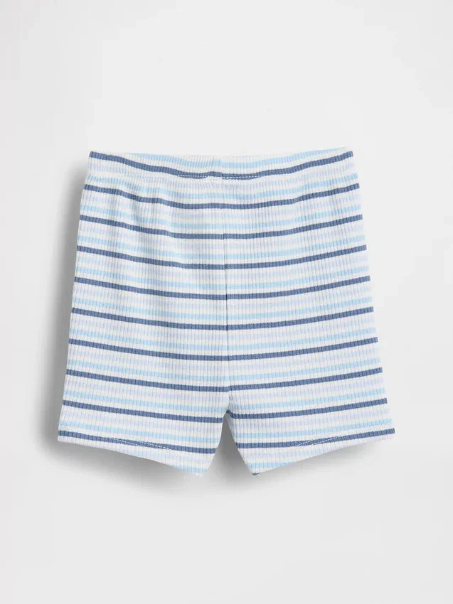 Baby First Favorites Tinyrib Stripe Pull-On korte broeken