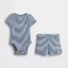Baby Grow-With-Me Tinyrib korte broeken set