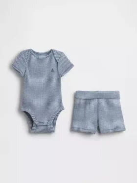 Baby Grow-With-Me Tinyrib korte broeken set