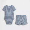 Baby Grow-With-Me Tinyrib korte broeken set