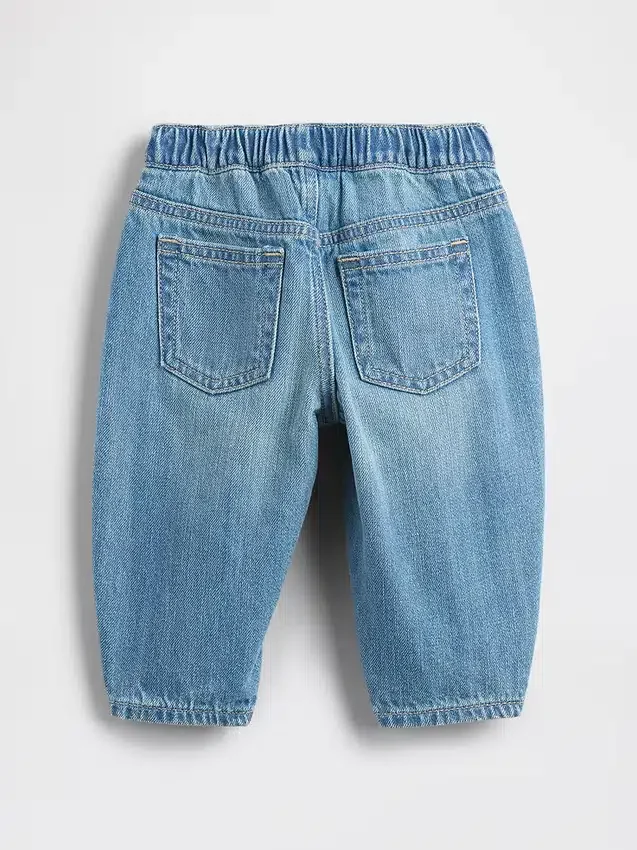 Baby-Jeans met rechte pijpen en trekband