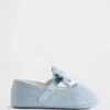 Baby-mary-jane-schoenen met strik van denim
